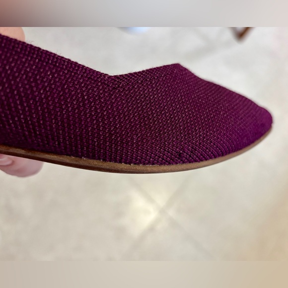 Rothy’s Aubergine Purple Merino The Point Flats Slip On shoes women size 8.5 - Picture 8 of 8